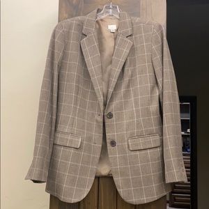 Brown Plaid Blazer, perfect for Fall!